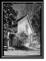 Historic Framed Print, General Vallejo House, North Third Street West, Sonoma, Sonoma County, CA - 2,  17-7/8" x 21-7/8"