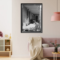 Historic Framed Print, General Vallejo House, North Third Street West, Sonoma, Sonoma County, CA - 4,  17-7/8" x 21-7/8"