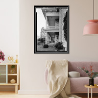 Historic Framed Print, Temelec Hall, 20750 Arnold Avenue, Sonoma, Sonoma County, CA - 12,  17-7/8" x 21-7/8"