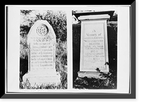 Gravestones, North Branch Cemetery, Altaville, Calaveras County, CA, Vintage Poster