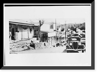 Historic Framed Print, Angels Camp, General View, Main Street, Angels Camp, Calaveras County, CA - 3,  17-7/8" x 21-7/8"