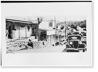 Historic Framed Print, Angels Camp, General View, Main Street, Angels Camp, Calaveras County, CA - 3,  17-7/8" x 21-7/8"