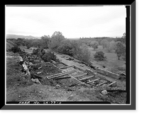 Mountain King Gold Mine & Mill, 4.3 Air miles Northwest of Copperopolis, Copperopolis vicinity, Calaveras County, CA - 2, Vintage Poster