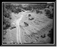 Royal Consolidated Gold Mine & Mills, Hoisting Work, 4.0 Air Miles Northwest of Copperopolis, Copperopolis vicinity, Calaveras County, CA, Antique Wall Art
