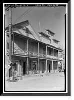 Historic Framed Print, Store & Post Office, Main Street, Mokelumne Hill, Calaveras County, CA,  17-7/8" x 21-7/8"