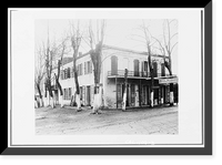Historic Framed Print, Mitchler Hotel, Main Street, Murphys, Calaveras County, CA - 3,  17-7/8" x 21-7/8"