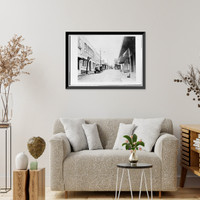 Historic Framed Print, San Andreas, General View, Main Street, San Andreas, Calaveras County, CA,  17-7/8" x 21-7/8"