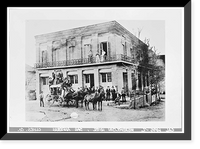 Historic Framed Print, Metropolitan Hotel, San Andreas, Calaveras County, CA,  17-7/8" x 21-7/8"
