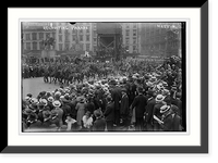 Historic Framed Print, Recruiting Parade - 2,  17-7/8" x 21-7/8"