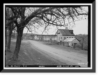 Historic Framed Print, Tulloch Mill, Stanislaus River, Knights Ferry, Stanislaus County, CA - 6,  17-7/8" x 21-7/8"