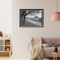 Historic Framed Print, Tulloch Mill, Stanislaus River, Knights Ferry, Stanislaus County, CA - 6,  17-7/8" x 21-7/8"