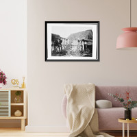 Historic Framed Print, Tulloch Mill, Warehouse, Knights Ferry, Stanislaus County, CA - 4,  17-7/8" x 21-7/8"