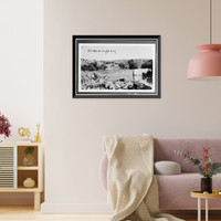 Tulloch Mill, Crib Dam, Stanislaus River, Knights Ferry, Stanislaus County, CA, Vintage Print