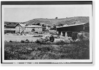 Covered Bridge, Spanning Stanislaus River at Tulloch Mill, Knights Ferry, Stanislaus County, CA, Vintage Wall Art