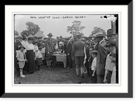 Historic Framed Print, 14th Infy. Camp, signing recruit in,  17-7/8" x 21-7/8"