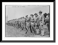 Historic Framed Print, Marines in Fr.,  17-7/8" x 21-7/8"