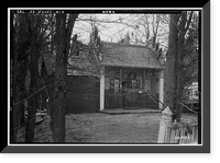 Historic Framed Print, Weaverville Joss House, Oregon Street, Weaverville, Trinity County, CA,  17-7/8" x 21-7/8"