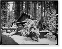 Giant Forest Lodge Historic District, Registration Building, Three Rivers vicinity, Tulare County, CA - 2, Historic Print