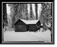 Giant Forest Lodge Historic District, Registration Building, Three Rivers vicinity, Tulare County, CA - 4, Vintage Print