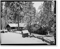 Giant Forest Lodge Historic District, General Office Building, Three Rivers vicinity, Tulare County, CA - 4 Classic, Vintage Print