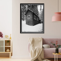 Giant Forest Lodge Historic District, Cabin B, Three Rivers vicinity, Tulare County, CA - 3, Vintage Print