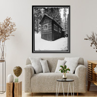 Giant Forest Lodge Historic District, Cabin B, Three Rivers vicinity, Tulare County, CA - 3, Vintage Print