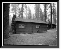Giant Forest Lodge Historic District, Cabin H, Three Rivers vicinity, Tulare County, CA - 2 Classic, Vintage Print