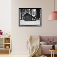 Giant Forest Lodge Historic District, Cabin No. 6, Three Rivers, Tulare County, CA, Vintage Print