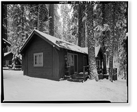 Giant Forest Lodge Historic District, Cabin No. 8, Three Rivers vicinity, Tulare County, CA, Vintage Print
