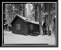 Giant Forest Lodge Historic District, Cabin No. 8, Three Rivers vicinity, Tulare County, CA, Vintage Print