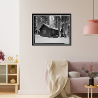 Giant Forest Lodge Historic District, Cabin No. 8, Three Rivers vicinity, Tulare County, CA, Vintage Print