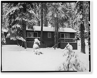 Giant Forest Lodge Historic District, Cabin No. 27-28, Three Rivers vicinity, Tulare County, CA - 2, Historic Print