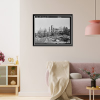 Historic Framed Print, St. Anne's Church, Church Street, Columbia, Tuolumne County, CA,  17-7/8" x 21-7/8"