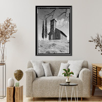 Historic Framed Print, St. Anne's Church, Church Street, Columbia, Tuolumne County, CA - 2,  17-7/8" x 21-7/8"
