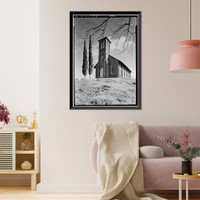 Historic Framed Print, St. Anne's Church, Church Street, Columbia, Tuolumne County, CA - 2,  17-7/8" x 21-7/8"