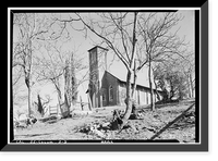 Historic Framed Print, St. Anne's Church, Church Street, Columbia, Tuolumne County, CA - 3,  17-7/8" x 21-7/8"