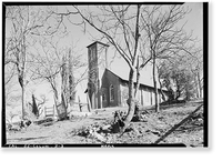 Historic Framed Print, St. Anne's Church, Church Street, Columbia, Tuolumne County, CA - 3,  17-7/8" x 21-7/8"