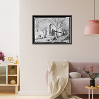 Historic Framed Print, St. Anne's Church, Church Street, Columbia, Tuolumne County, CA - 3,  17-7/8" x 21-7/8"