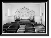 Historic Framed Print, St. Anne's Church, Church Street, Columbia, Tuolumne County, CA - 5,  17-7/8" x 21-7/8"