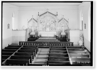 Historic Framed Print, St. Anne's Church, Church Street, Columbia, Tuolumne County, CA - 5,  17-7/8" x 21-7/8"
