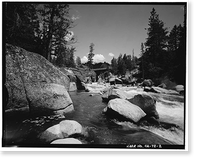 Middle Fork Stanislaus River Bridge, Spans Middle Fork Stanislaus River at State Highwa, Dardanelle vicinity, Tuolumne County, CA - 2, Historic Reproduction