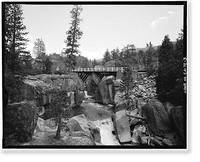 Middle Fork Stanislaus River Bridge, Spans Middle Fork Stanislaus River at State Highwa, Dardanelle vicinity, Tuolumne County, CA - 3, Antique Poster