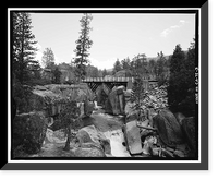 Middle Fork Stanislaus River Bridge, Spans Middle Fork Stanislaus River at State Highwa, Dardanelle vicinity, Tuolumne County, CA - 3, Antique Poster