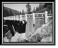 Middle Fork Stanislaus River Bridge, Spans Middle Fork Stanislaus River at State Highwa, Dardanelle vicinity, Tuolumne County, CA - 5, Historic Reproduction
