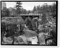Middle Fork Stanislaus River Bridge, Spans Middle Fork Stanislaus River at State Highwa, Dardanelle vicinity, Tuolumne County, CA - 6, Historic Print