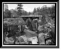 Middle Fork Stanislaus River Bridge, Spans Middle Fork Stanislaus River at State Highwa, Dardanelle vicinity, Tuolumne County, CA - 6, Historic Print