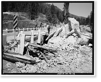 Middle Fork Stanislaus River Bridge, Spans Middle Fork Stanislaus River at State Highwa, Dardanelle vicinity, Tuolumne County, CA - 16, Vintage Poster
