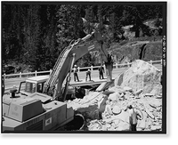 Middle Fork Stanislaus River Bridge, Spans Middle Fork Stanislaus River at State Highwa, Dardanelle vicinity, Tuolumne County, CA - 20, Historic Reproduction