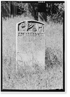 Historic Framed Print, Grave Stones, Jewish Cemetery, Yaney Avenue, Sonora, Tuolumne County, CA - 6,  17-7/8" x 21-7/8"