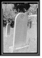 Historic Framed Print, Grave Stones, Jewish Cemetery, Yaney Avenue, Sonora, Tuolumne County, CA - 7,  17-7/8" x 21-7/8"
